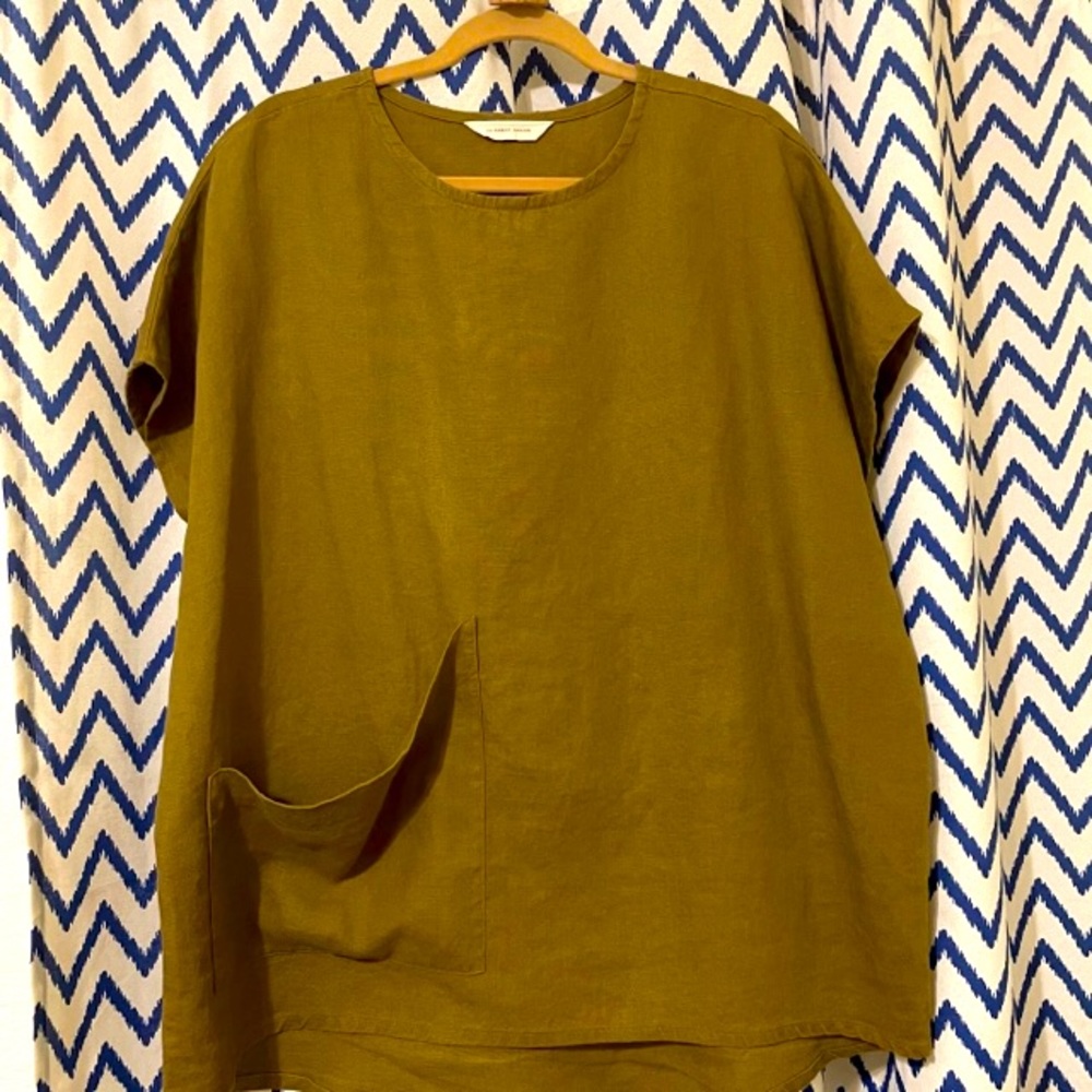 Elizabeth Suzann linen Harper short sleeve tunic